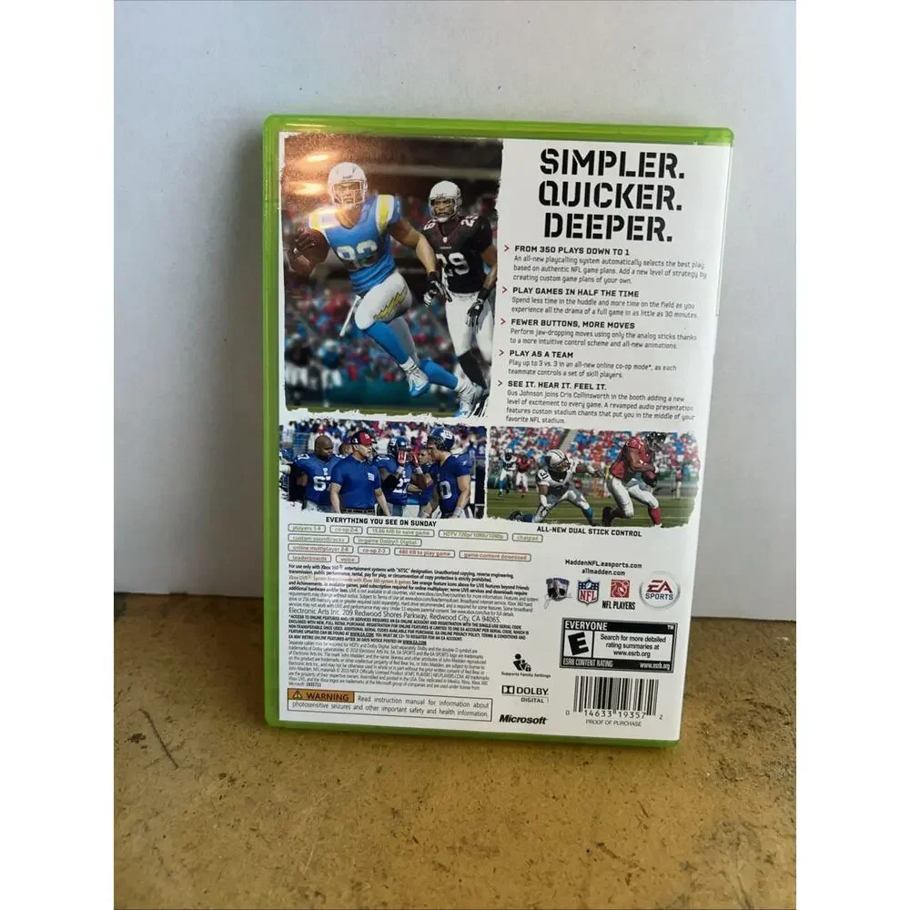 Madden NFL 11 Xbox 360 Football Game EA Sports